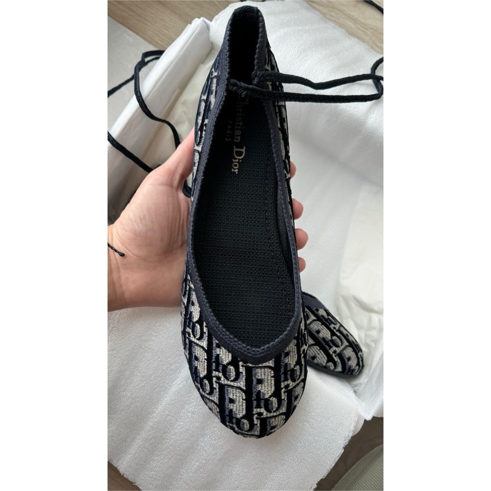 Dior Poème velvet ballet flats size 39.5